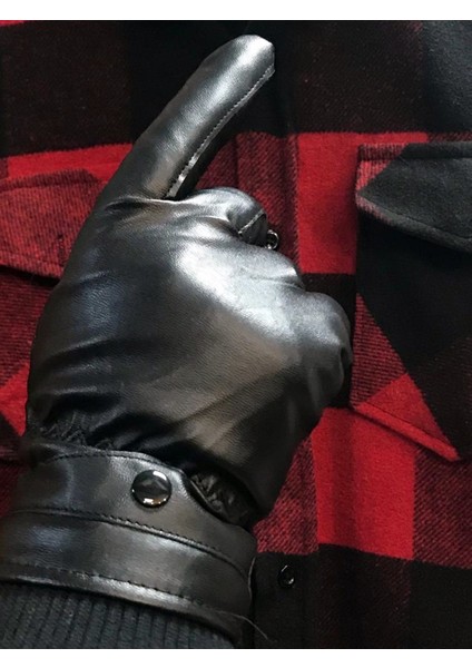 Erkek Suni Deri Eldiven Dokunmatik Ekran Uyumlu MG100NY fırsatları