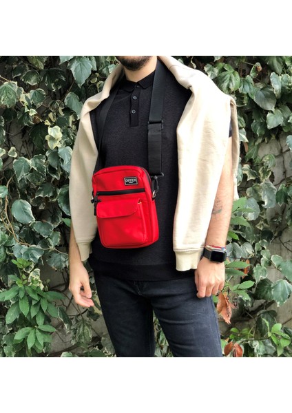 Kırmızı Omuz Çapraz Askılı Çanta