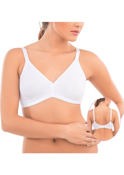 Imer Kadın Beyaz Dikişsiz Penye Sütyen 2237