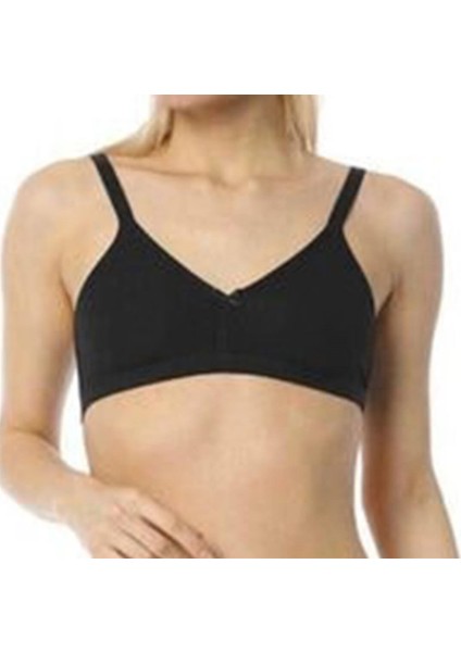 Imer Kadın Siyah Dikişsiz Penye Sütyen 2237