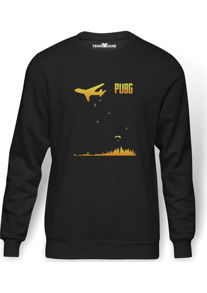 Pubg 98 Alive Baskılı Erkek Örme Sweatshirt Uzun Kol