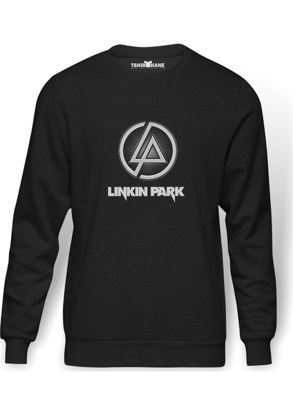 Linkin Park Baskılı Erkek Örme Sweatshirt Uzun Kol