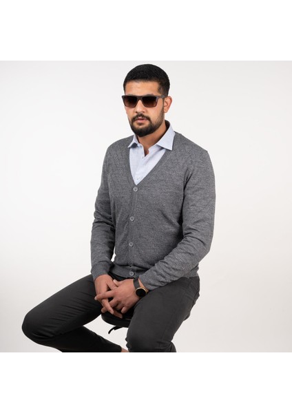 Slimfit Erkek Triko Hırka