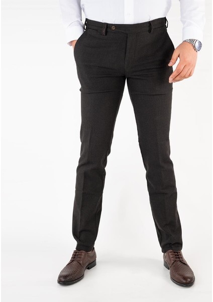 Dokulu Regular Fit Gabardin Pantolon