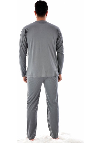 Erkek 1065 Uzun Kol Süprem Pijama Takımı Füme fiyatları