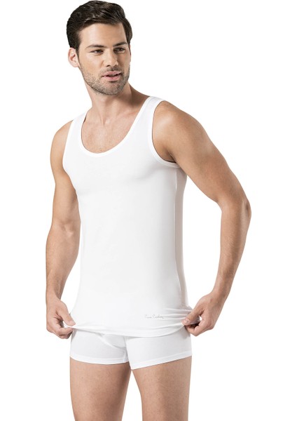 Pierre Cardin Erkek Beyaz Stretch Atlet Boxer Takım 3 Adet