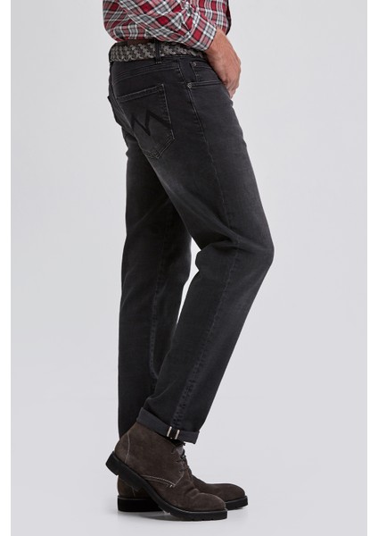 Slim Fit Siyah Denim Pantolon