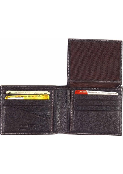 Aka DeriFloter Kahve - Orta Boy Deri Erkek Cüzdanı 526 modelleri
