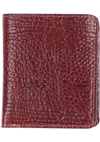 Parlak Taba - Küçük Boy Deri Erkek Cüzdanı 034