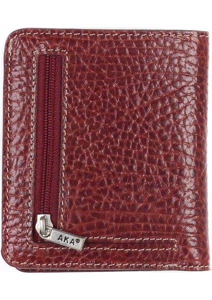 Parlak Taba - Küçük Boy Deri Erkek Cüzdanı 034