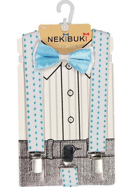 Neki̇buki 1-9 Yaş Pantolon Askı Papyon Seti
