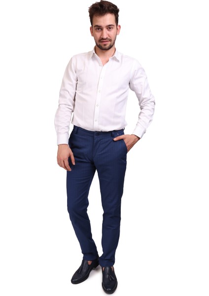 Daniel Voi Pamuklu Lacivert Erkek Slim Fit Pantolon 30