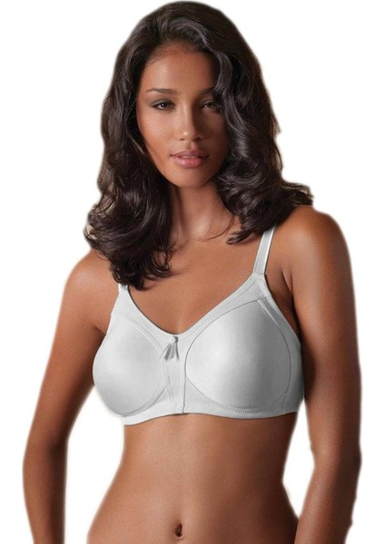 Telsiz (Balensiz) Süngersiz Toparlayıcı Sütyen Beyaz