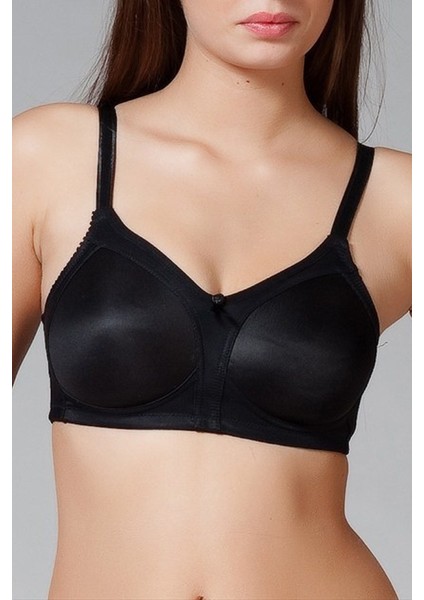 Telsiz (Balensiz) Süngersiz Toparlayıcı Sütyen Siyah