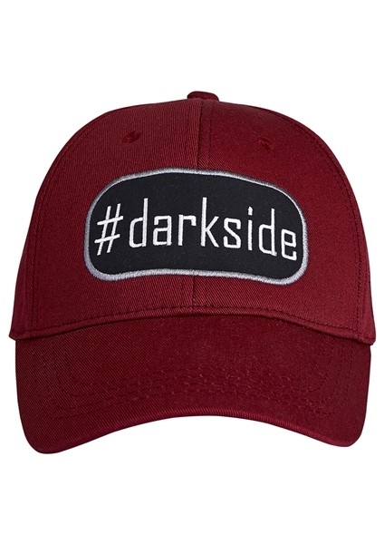 Darkside Yazılı Bordo Erkek Şapka