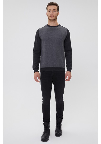 Newdıagonal Erkek O Yaka Sweatshirt