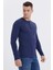 Grandad Erkek O Yaka Patlı Sweatshirt 3