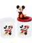 Mickey Mouse Minnie Mouse Biblolu Tasarım Kalemlik Mickey Minnie Kumbara Hediye Seti 1