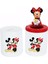Mickey Mouse Minnie Mouse Biblolu Tasarım Kalemlik Mickey Minnie Kumbara Hediye Seti 1