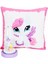 Sevimli Papçik Unicorn Puf Yastık Unicorn Işıklı Biblo Masa Gece Lambası Hediye Seti 1