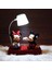 Mickey Mouse Minnie Mouse Işıklı Biblo Mickey Minnie Kutulu Kupa Puf Yastık Hediye Seti 2
