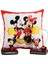 Mickey Mouse Minnie Mouse Puf Yastık Mickey Minnie Masa Gece Lambası Işıklı Biblo Hediye Seti 1