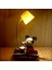 Mickey Mouse ve Minnie Mouse Sarı Pembe Işıklı Masa Gece Lambası Biblo Hediye Seti 2