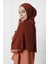 Likralı Penye Viskon Şal 70x180cm - Kiremit 3