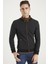 1021 Erkek Sweatshirt Balıksırtı Antrasit 2