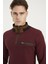 1039 Erkek Sweatshirt Desenli Bordo 2