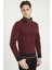 1039 Erkek Sweatshirt Desenli Bordo 3