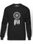 Silhouette Dreamcatcher Baskılı Erkek Örme Sweatshirt Uzun Kol 1