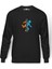 Silhouette Portal Baskılı Erkek Örme Sweatshirt Uzun Kol 1