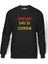 Stand Back Dad Is Cooking Baskılı Erkek Örme Sweatshirt Uzun Kol 1