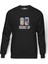 Pubg Double Up Siyah Baskılı Erkek Örme Sweatshirt Uzun Kol 1