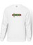 Castlevania Pixel Yazi Baskılı Beyaz Erkek Örme Sweatshirt Uzun kol 1