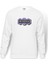 Beetlejuice Logo Baskılı Beyaz Erkek Örme Sweatshirt Uzun kol 1