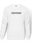 Burn The Priest Logo Baskılı Beyaz Erkek Örme Sweatshirt Uzun kol 1