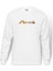 Metin2 Logo Baskılı Beyaz Erkek Örme Sweatshirt Uzun kol 1