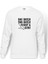 Punisher One Batch Two Batch Baskılı Beyaz Erkek Örme Sweatshirt Uzun kol 1