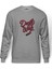 Riverdale Death Wish Baskılı Gri Melanj Erkek Örme Sweatshirt Uzun kol 1