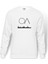 The OA OA & House Baskılı Beyaz Erkek Örme Sweatshirt Uzun kol 1