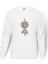 Dreamcatcher Pusula Baskılı Beyaz Erkek Örme Sweatshirt Uzun kol 1