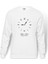 10 Kasım Saat 09 05 Baskılı Beyaz Erkek Örme Sweatshirt Uzun kol 1