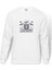 American Costum Build & Repair Baskılı Beyaz Erkek Örme Sweatshirt Uzun kol 1