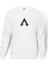 Apex Logo Baskılı Beyaz Erkek Örme Sweatshirt Uzun kol 1