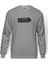 Black Squad Baskılı Gri Melanj Erkek Örme Sweatshirt Uzun kol 1