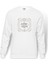 Burç Balık Pisces Baskılı Beyaz Erkek Örme Sweatshirt Uzun kol 1