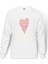 Charles Bukowski Heart Your Life Is Baskılı Beyaz Erkek Örme Sweatshirt Uzun kol 1