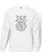 Charles Bukowski The Free Soul Is Baskılı Beyaz Erkek Örme Sweatshirt Uzun kol 1